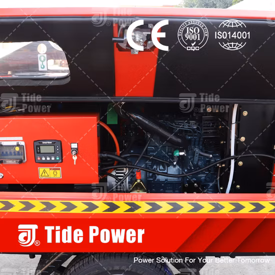 4*1000W Dieselgenerator Kubota Motor Anhänger Beleuchtungsmast mit Metallhalogenidlampe