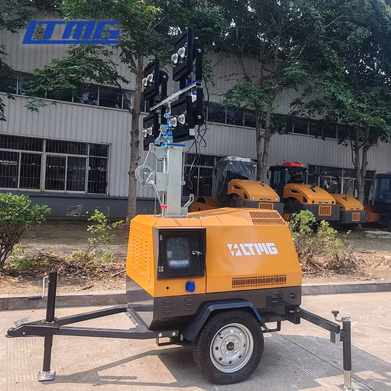 4X400 Generator Tragbarer mobiler LED-Beleuchtungsturm