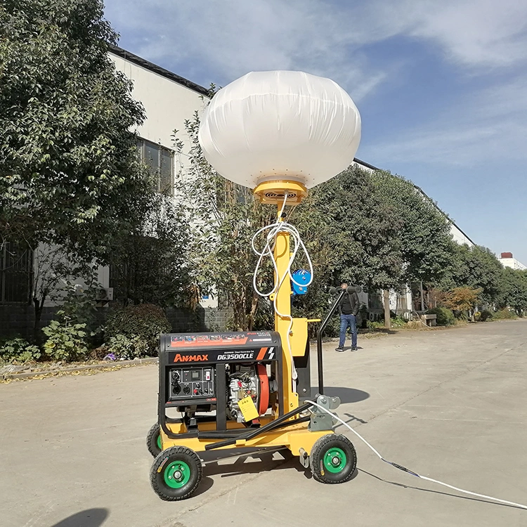 XCMG Official 5m 2X1000W Hydraulic Mast Telescopic Portable Mobile Inflatable Halogen Lamp Balloon Lighting Tower