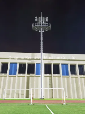Stadionbeleuchtungsmast aus feuerverzinktem Stahlrohr