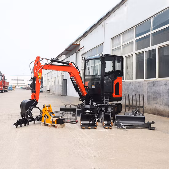 China Hersteller Großhandel Euro 5/EPA 1,8 Tonnen Raupenbagger 1 Tonne 2 Tonnen 3 Tonnen kleiner Mikrobagger Kubota hydraulischer Bagger Minibagger Preis kostenloser Versand
